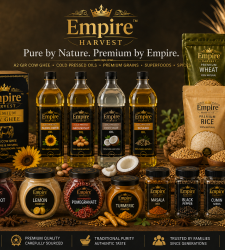 About empire harvest products, A2 Ghee Moringa Turmeric Cold pressed oil